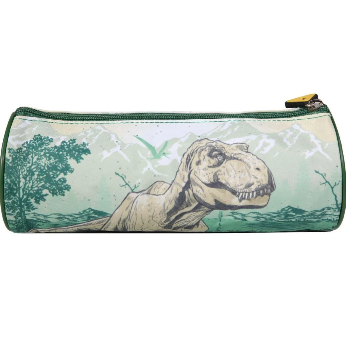 BAGTROTTER Trousse scolaire ronde Jurassic World Verte Dinosaure