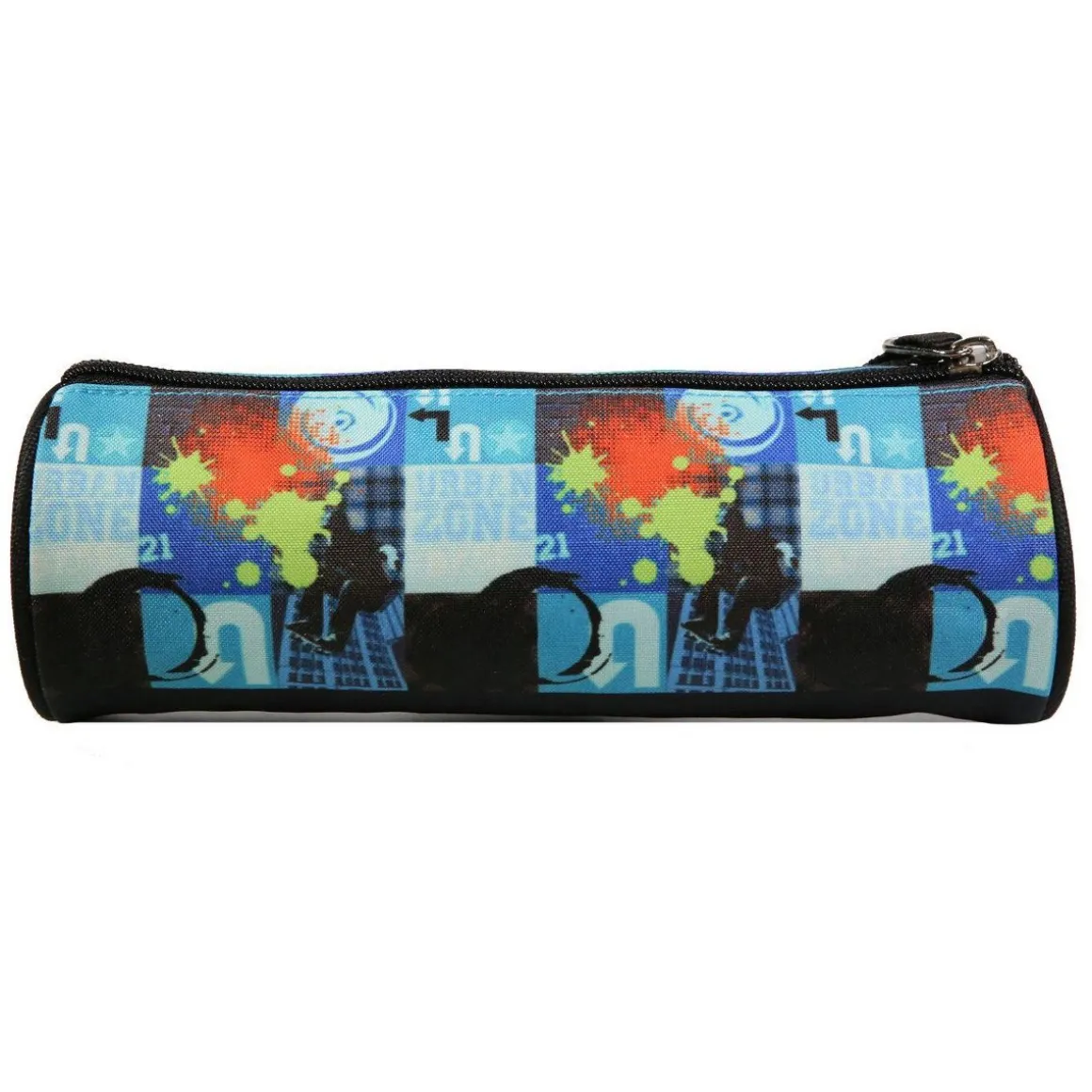 BAGTROTTER Trousse scolaire ronde Offshore Bleu Urban Tag