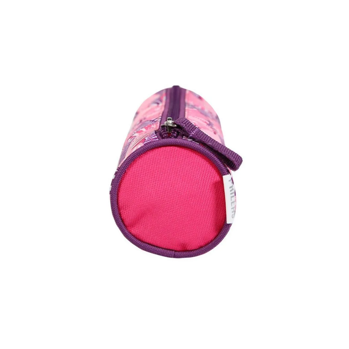 BAGTROTTER Trousse scolaire ronde Phileas Rose Zèbre