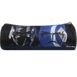 BAGTROTTER Trousse scolaire ronde Star Wars Gris et bleu