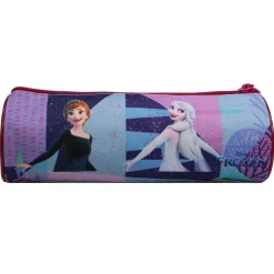 BAGTROTTER Trousse scolaire ronde La Reine Des Neiges / Frozen Violette