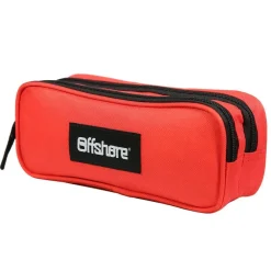 BAGTROTTER Trousse Scolaire 2 Compartiments Offshore Rouge