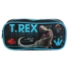 BAGTROTTER Trousse scolaire rectangulaire Jurassic World Noir T-Rex