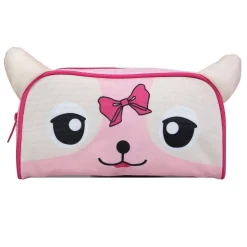 BAGTROTTER Trousse scolaire rectangulaire Kids Rose Chiot