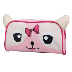 BAGTROTTER Trousse scolaire rectangulaire Kids Rose Chiot