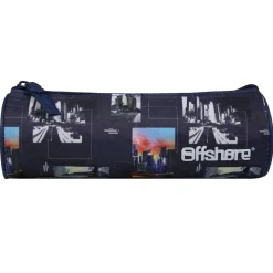 BAGTROTTER Trousse scolaire ronde Offshore Bleu City Ville