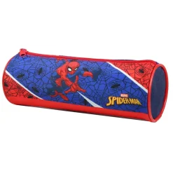 BAGTROTTER Trousse scolaire ronde Spider-Man Bleu