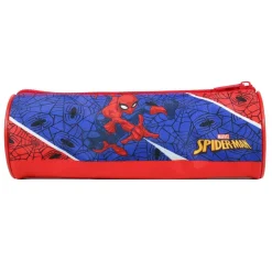 BAGTROTTER Trousse scolaire ronde Spider-Man Bleu