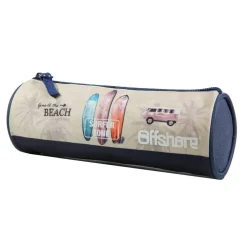BAGTROTTER Trousse scolaire ronde Offshore Beige Van & Surf
