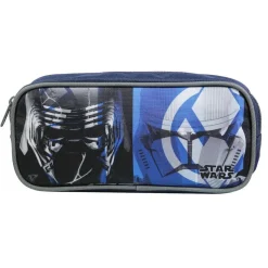 BAGTROTTER Trousse scolaire rectangulaire Disney Star Wars Bleu