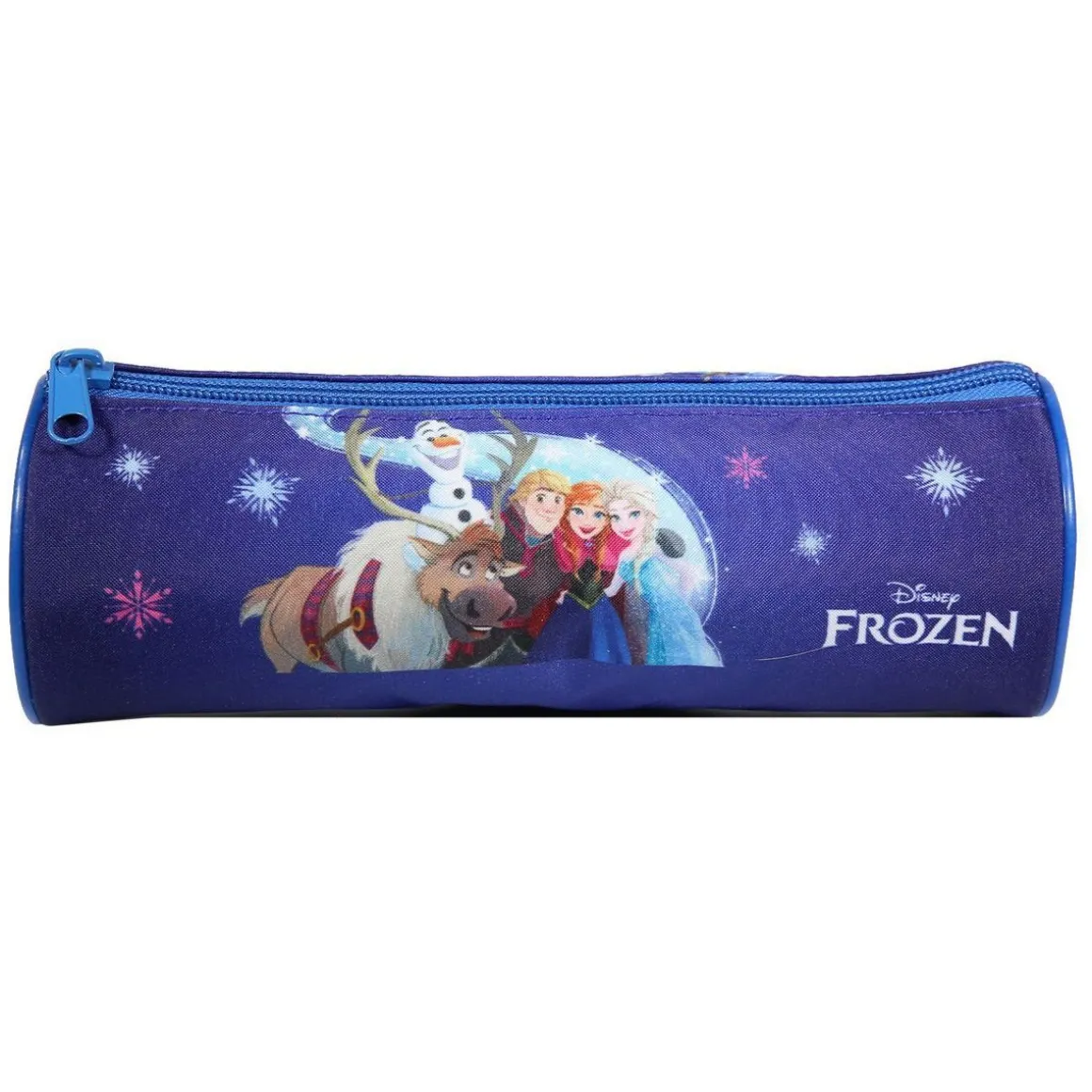 BAGTROTTER Trousse scolaire ronde La Reine des Neiges / Frozen Bleu