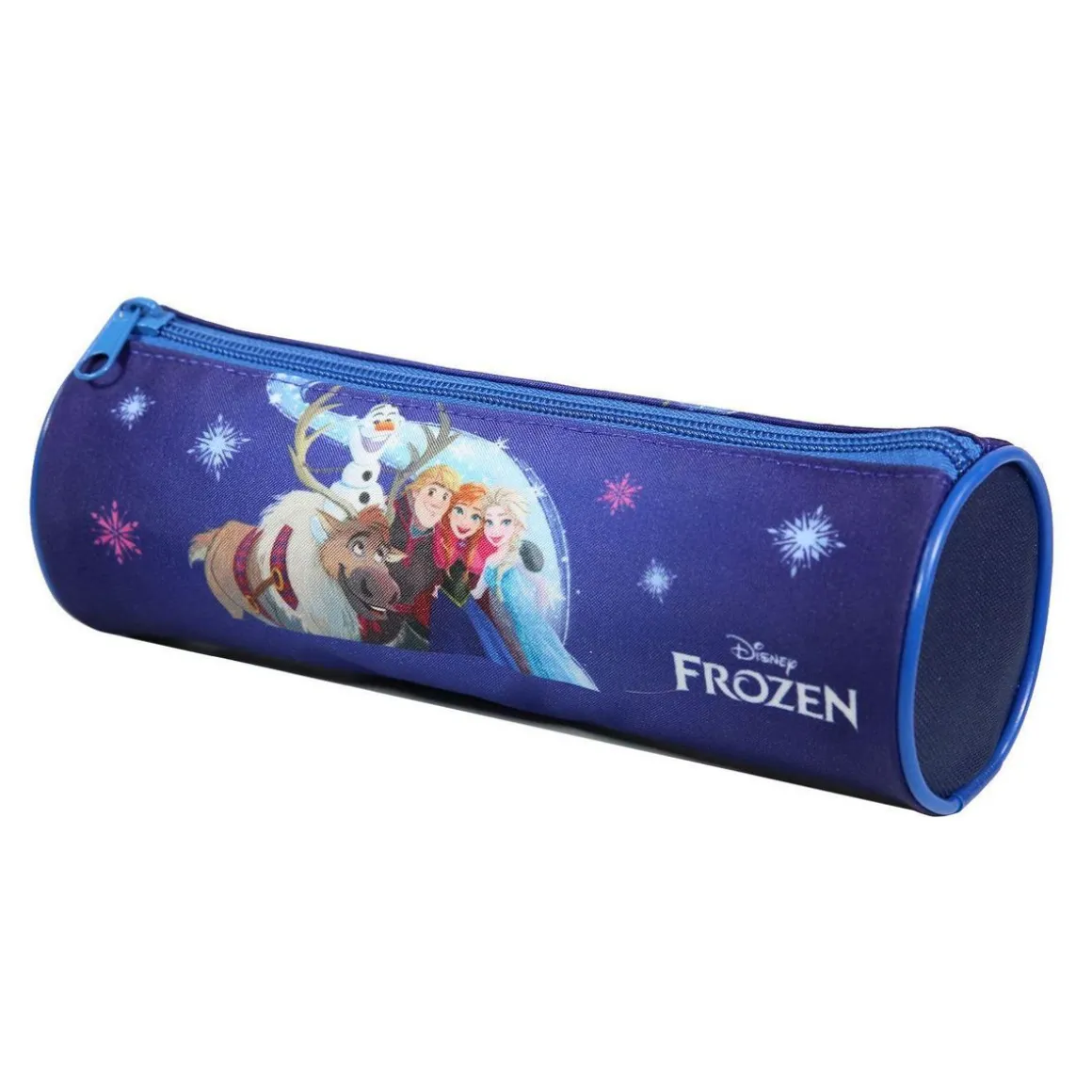 BAGTROTTER Trousse scolaire ronde La Reine des Neiges / Frozen Bleu