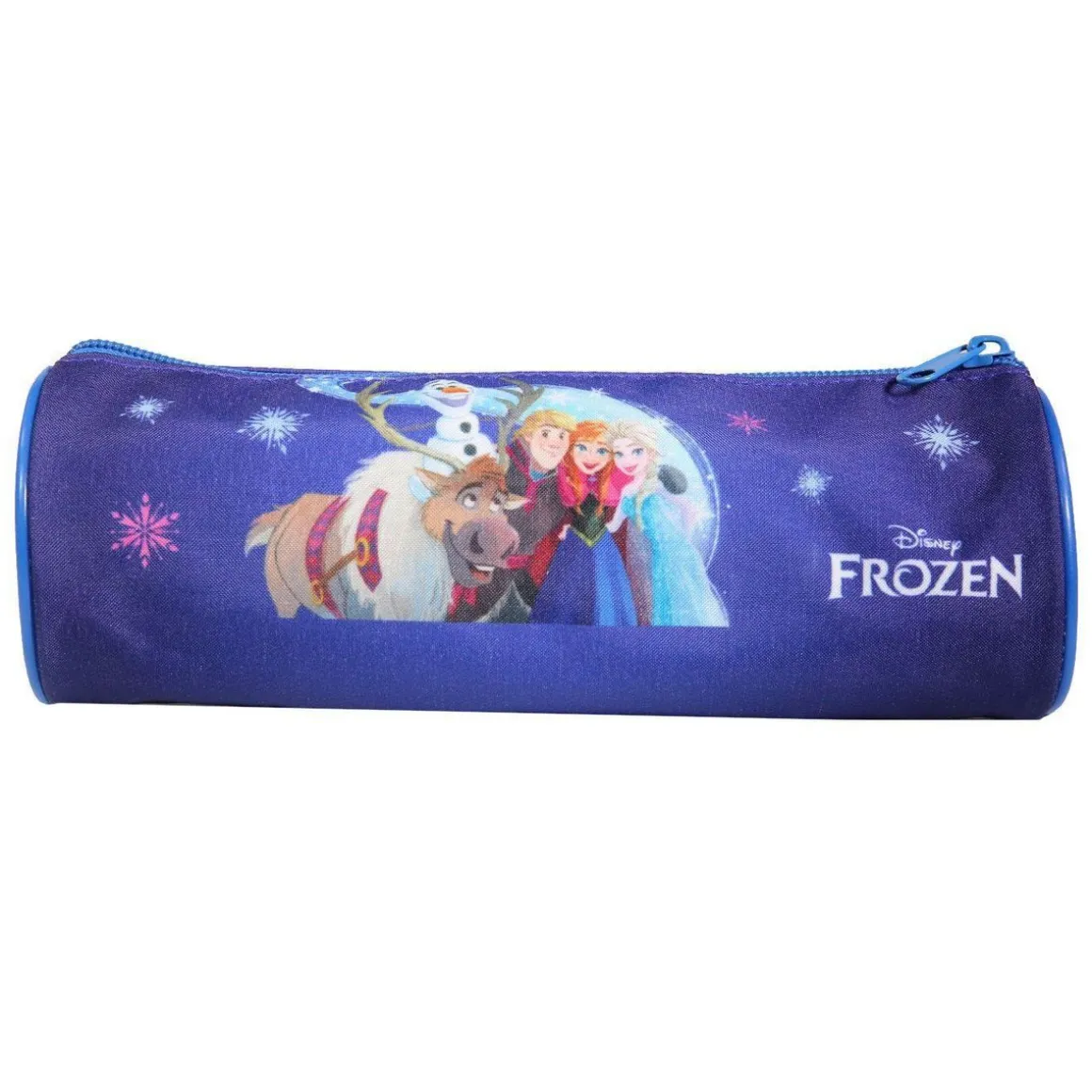 BAGTROTTER Trousse scolaire ronde La Reine des Neiges / Frozen Bleu