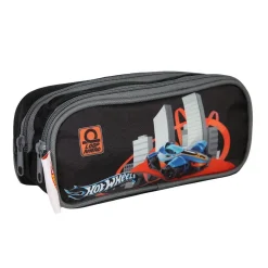 BAGTROTTER Trousse scolaire 2 compartiments Hot Wheels Multicolore