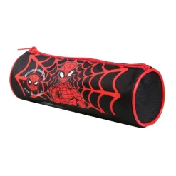 BAGTROTTER Trousse scolaire ronde Marvel Spider-Man Noire Toile d'araignée