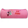 BAGTROTTER Trousse scolaire ronde Disney Minnie Rose Fun