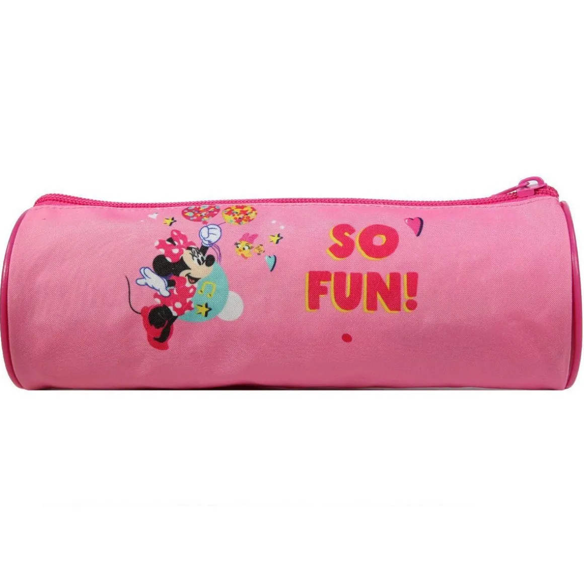 BAGTROTTER Trousse scolaire ronde Disney Minnie Rose Fun