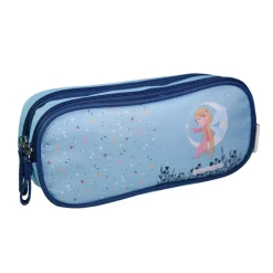 BAGTROTTER Trousse scolaire 2 compartiments Phileas Bleu