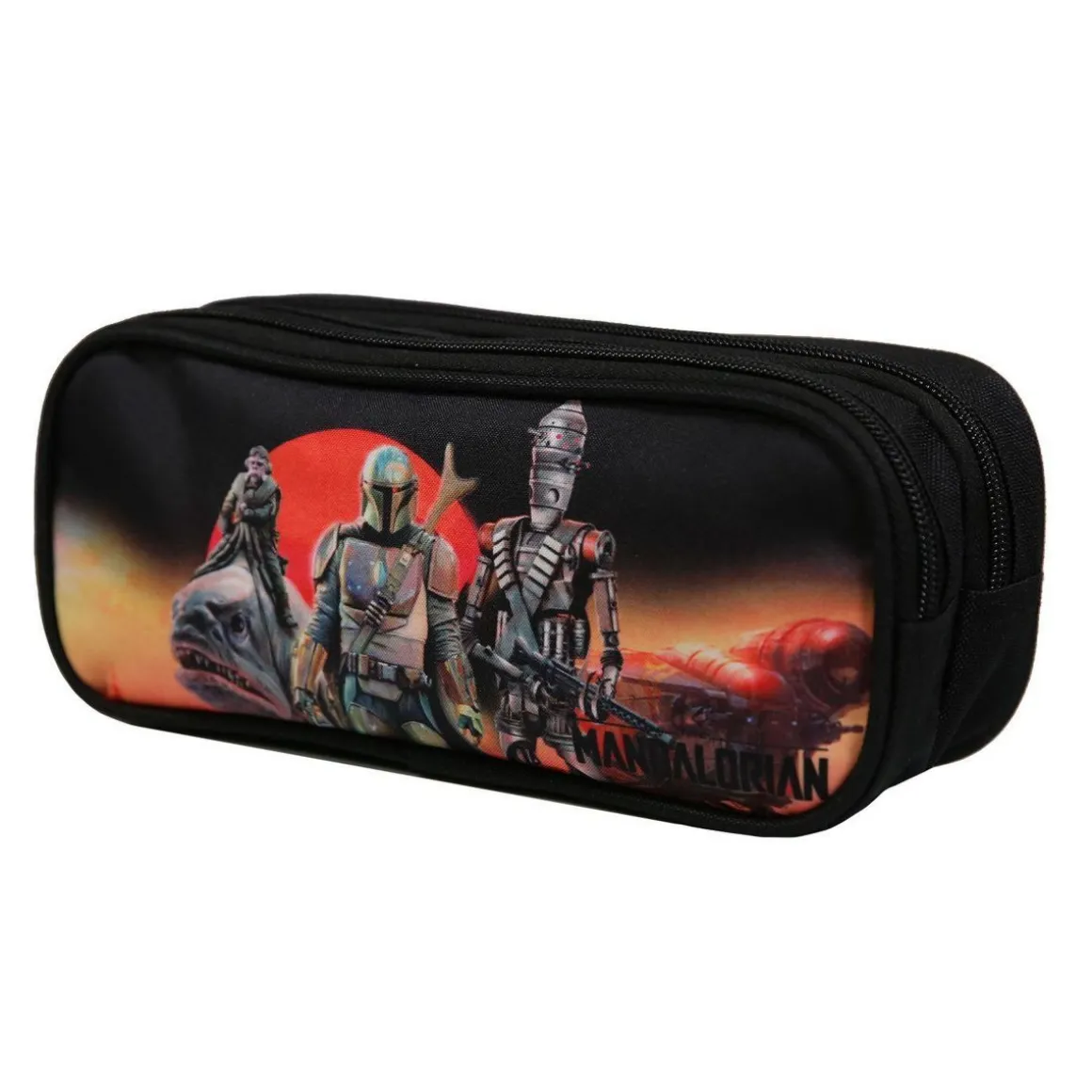 BAGTROTTER Trousse scolaire 2 compartiments Disney Star Wars / The Mandalorian Multicolore