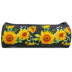 BAGTROTTER Trousse scolaire ronde Offshore Noir Tournesols