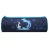 BAGTROTTER Trousse scolaire ronde La Reine Des Neiges / Frozen Bleue Cheval