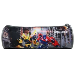 BAGTROTTER Trousse scolaire ronde Transformers Grise