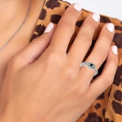 Bague ajustable SC Crystal ornée de Zirconium