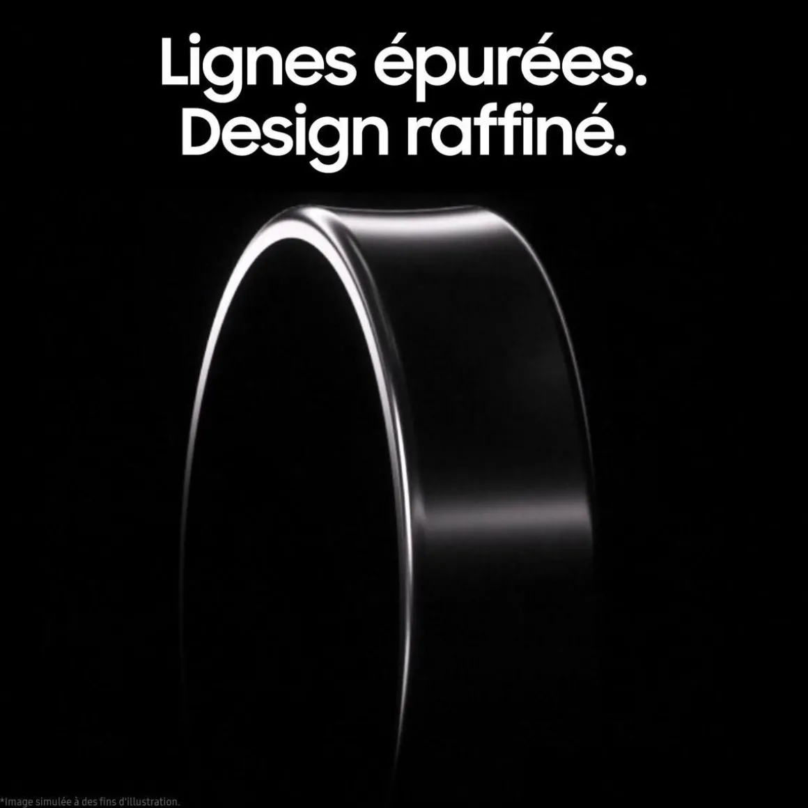 Bagues connectées Ring taille 11 Noir