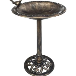 Baignoire de jardin pour oiseaux Bronze Plastique