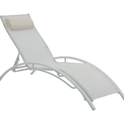 Bain de soleil en aluminium Beauty - Phoenix - Ecru - Lot de 2