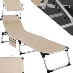 Bain de soleil rembourré, pliable