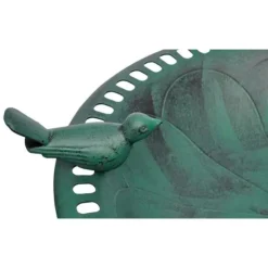 Bain pour oiseaux avec oiseau decoratif