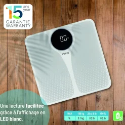Balance pèse personne CLARA - Blanc