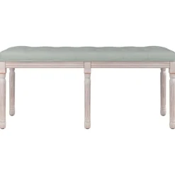Banc Gris clair 110x40x49 cm Velours