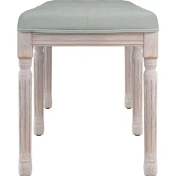 Banc Gris clair 110x40x49 cm Velours