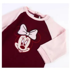 Barboteuse à Manches Longues pour Bébé Minnie Mouse Bordeaux
