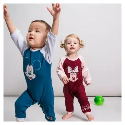 Barboteuse à Manches Longues pour Bébé Minnie Mouse Bordeaux