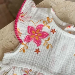 Barboteuse bébé en gaze de coton Fiesta