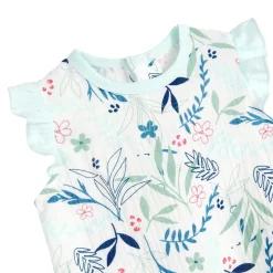 Barboteuse bébé en gaze de coton écrue Dahlia