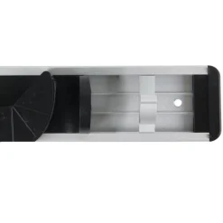 Barre 2 Crochets & 3 Patères Accroche 26cm Gris