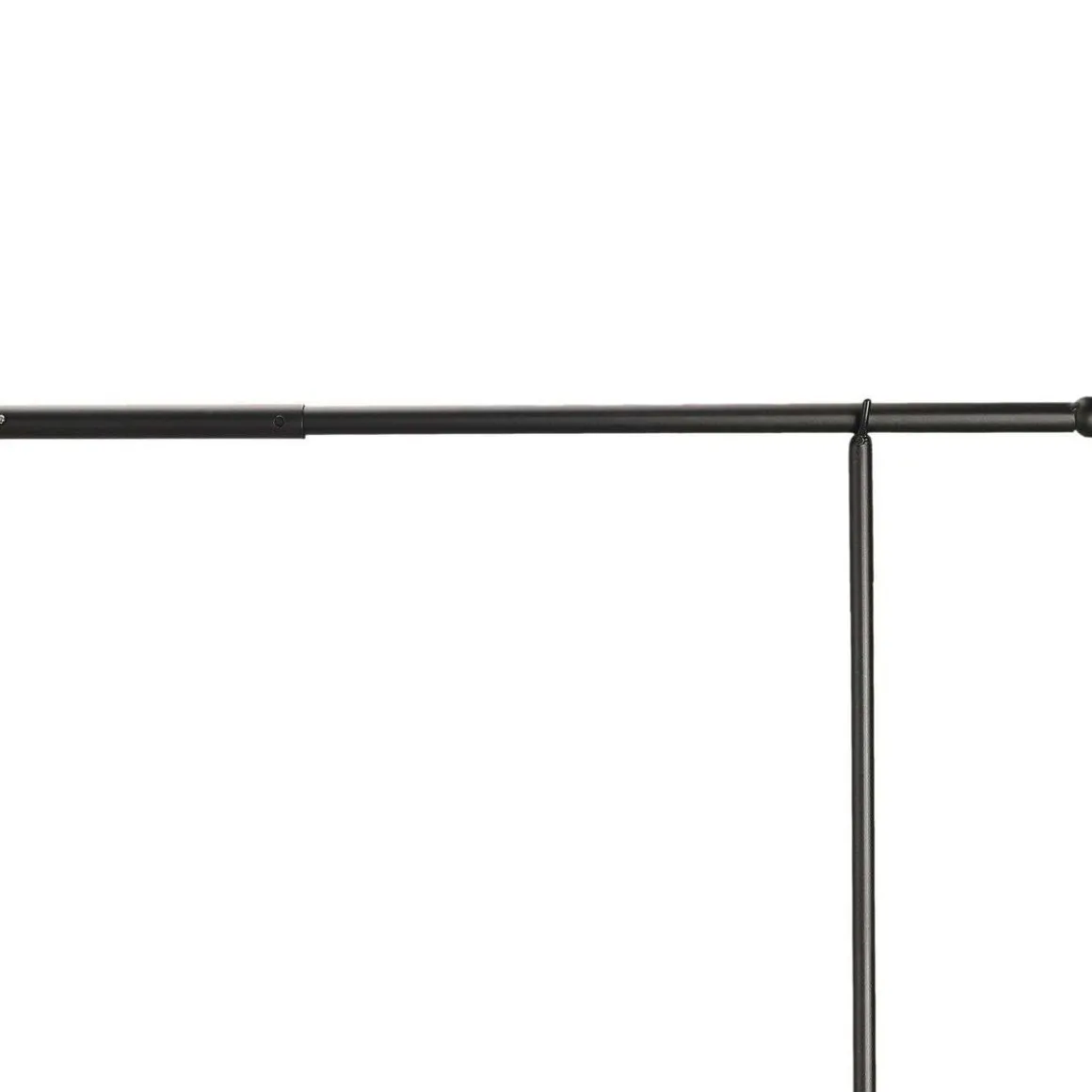 Barre de décoration de table ajustable intérieure/extérieure L. de 139 à 250 cm x H. 90 cm - Noir