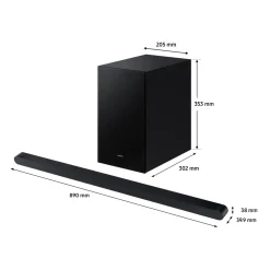 Barre de son HW-S710D - Noir