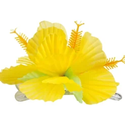 Barrette Hibiscus Jaune - Accessoire
