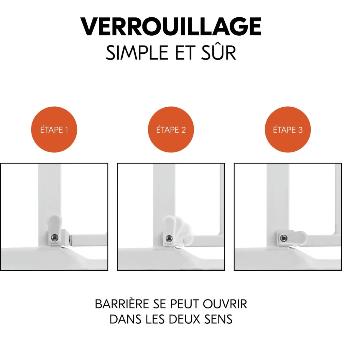 Barrière de sécurité Clear Step 2 Blanc