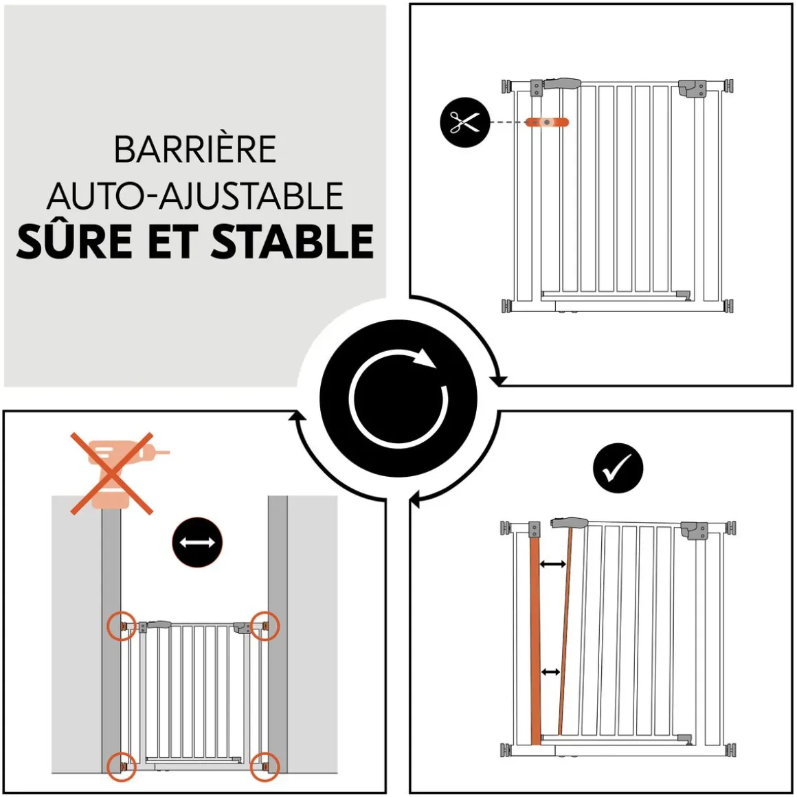 Barrière de sécurité Clear Step 2 Blanc