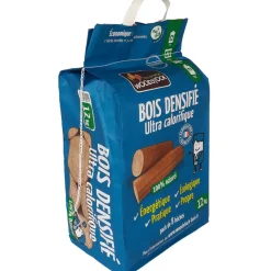 Bûches de bois densifié 100% naturelles x8