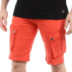 Bermuda Cargo Corail Homme Paname Brothers Betty