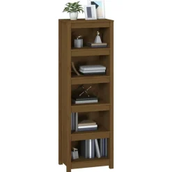 Bibliotheque Marron miel 50x35x154 cm Bois de pin massif