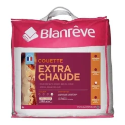 BLANREVE Couette extra chaude en microfibre - 220 x 240 cm - Blanc
