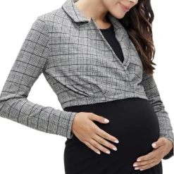 Blazer de Grossesse Gris/ Femme Mamalicious Noelli